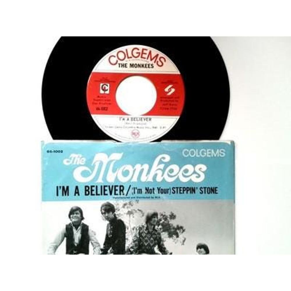 The Monkees – I'm A Believer 7" Single 1966 Colgems Pop Rock 45 RPM